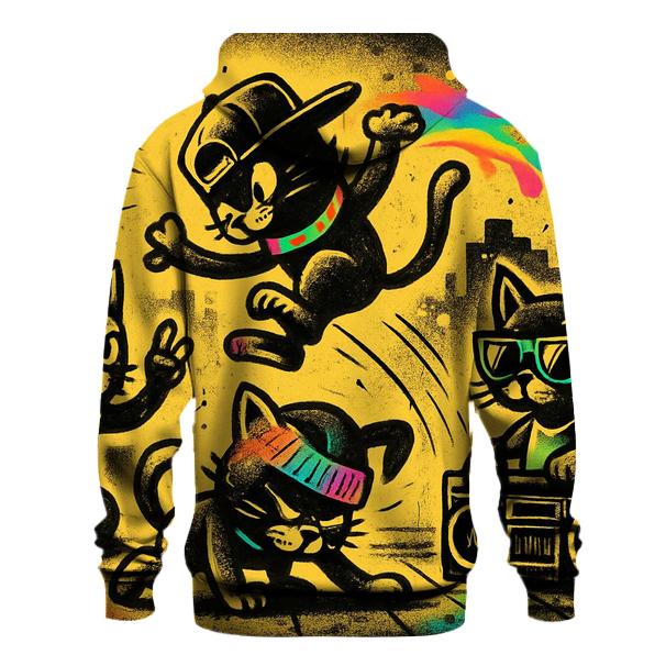 Graffiti Breakbeat Cat Crew heavyweight hoodies