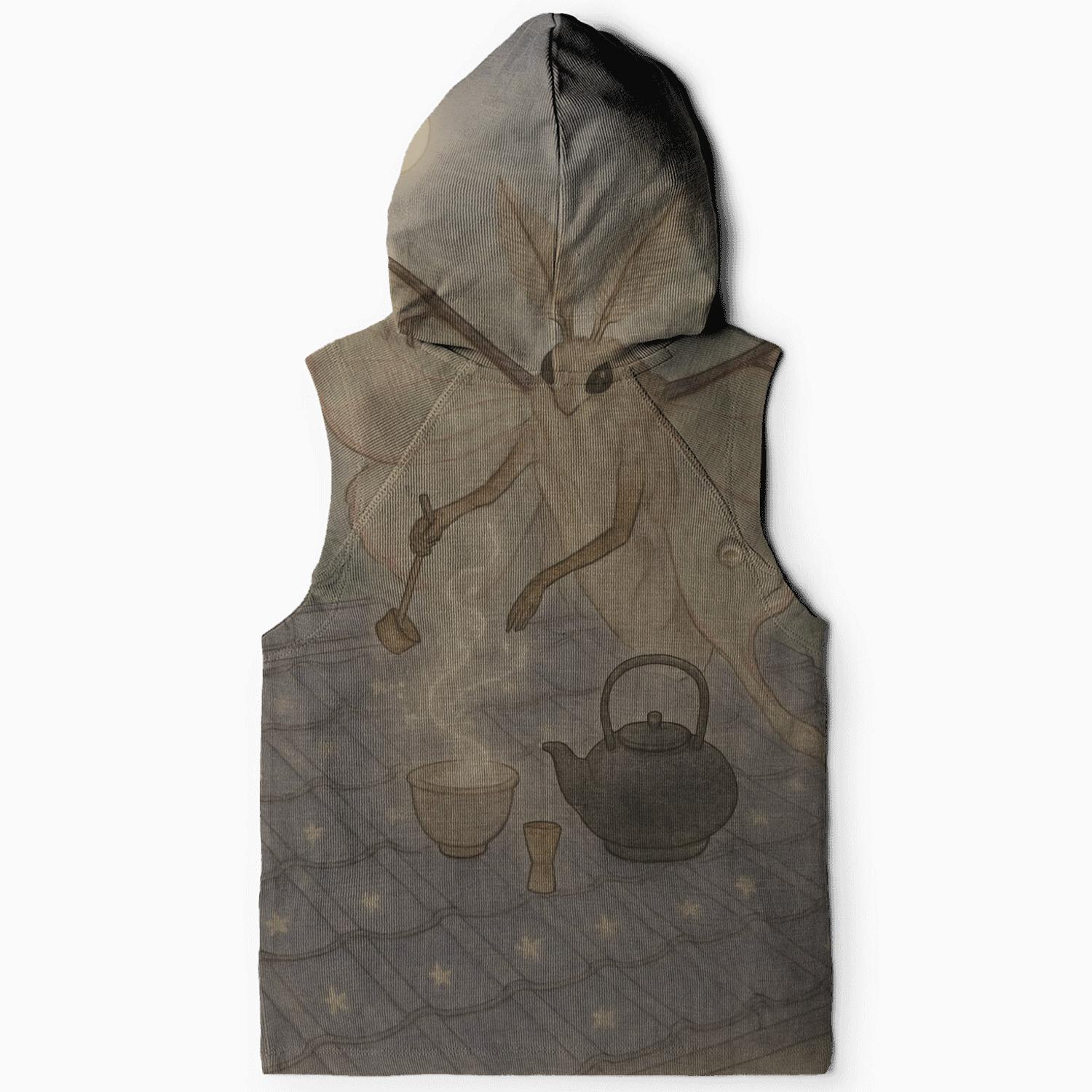 Tea Ceremony Moth zip-up hoodies