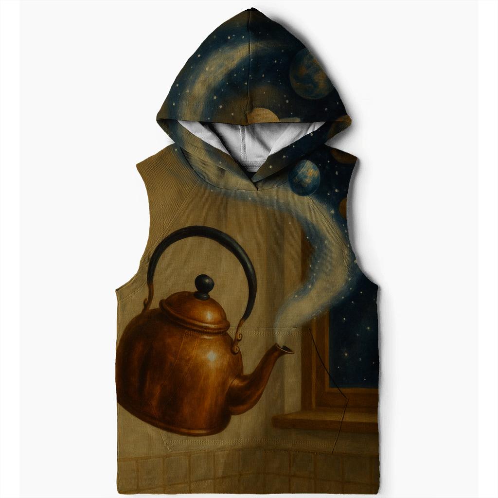 Orbiting Tea Kettle zip-up hoodies
