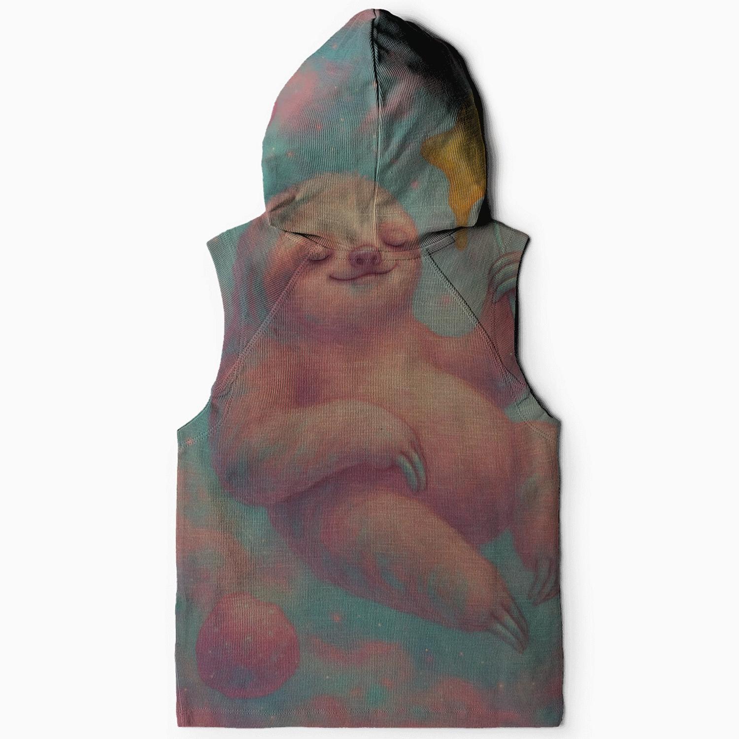 Candy Nebula Sloth embroidered hoodies