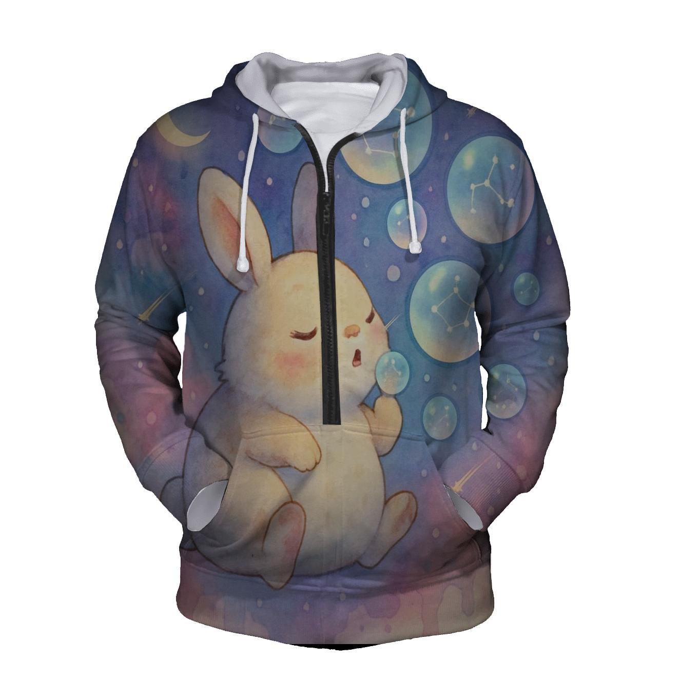 Bubblegum Astral Bunny premium hoodies