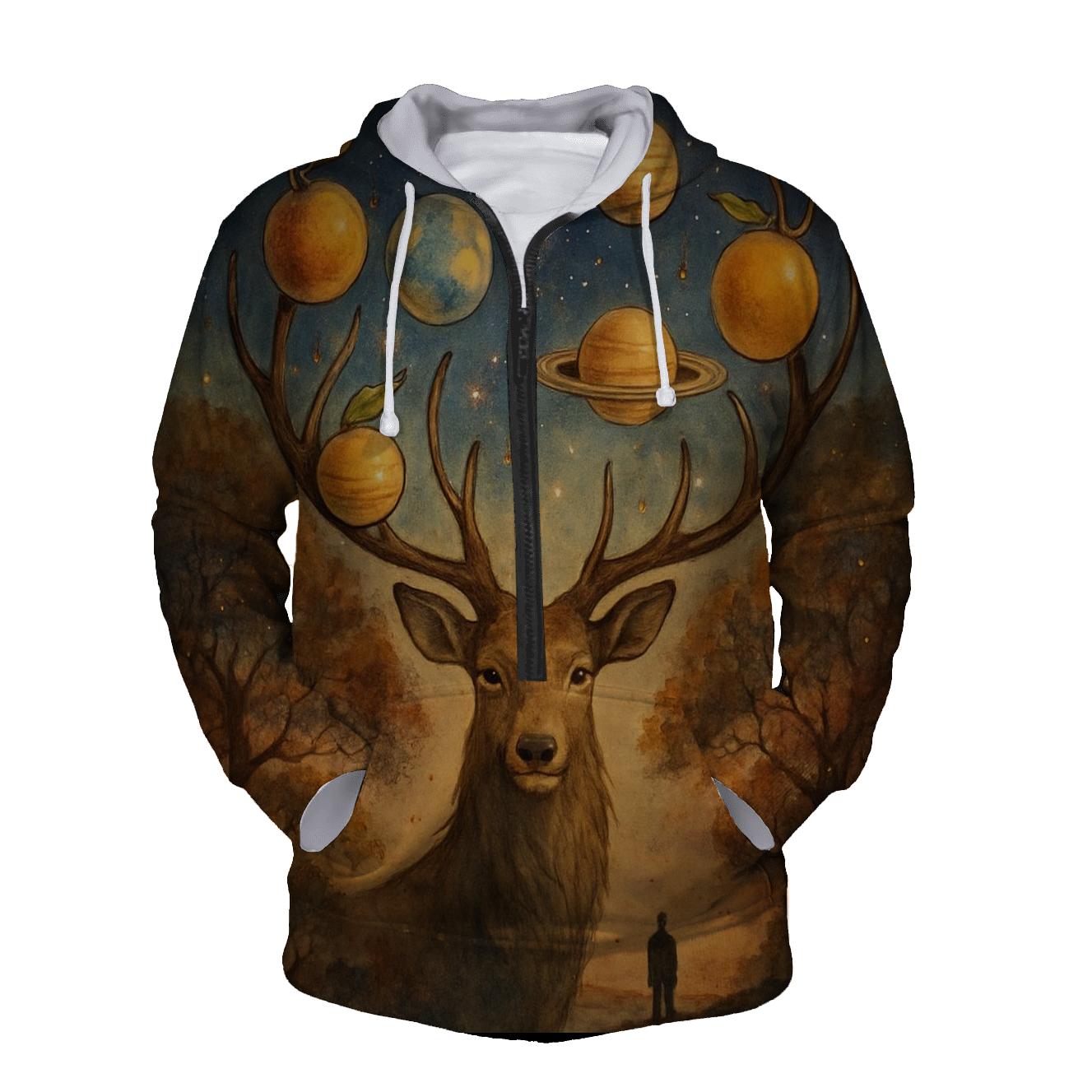 Gravity Orchard Stag pullover hoodies