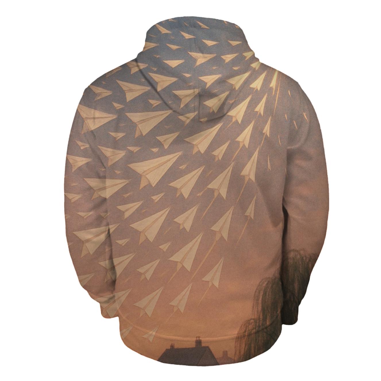 Paper Plane Constellation heavyweight hoodies