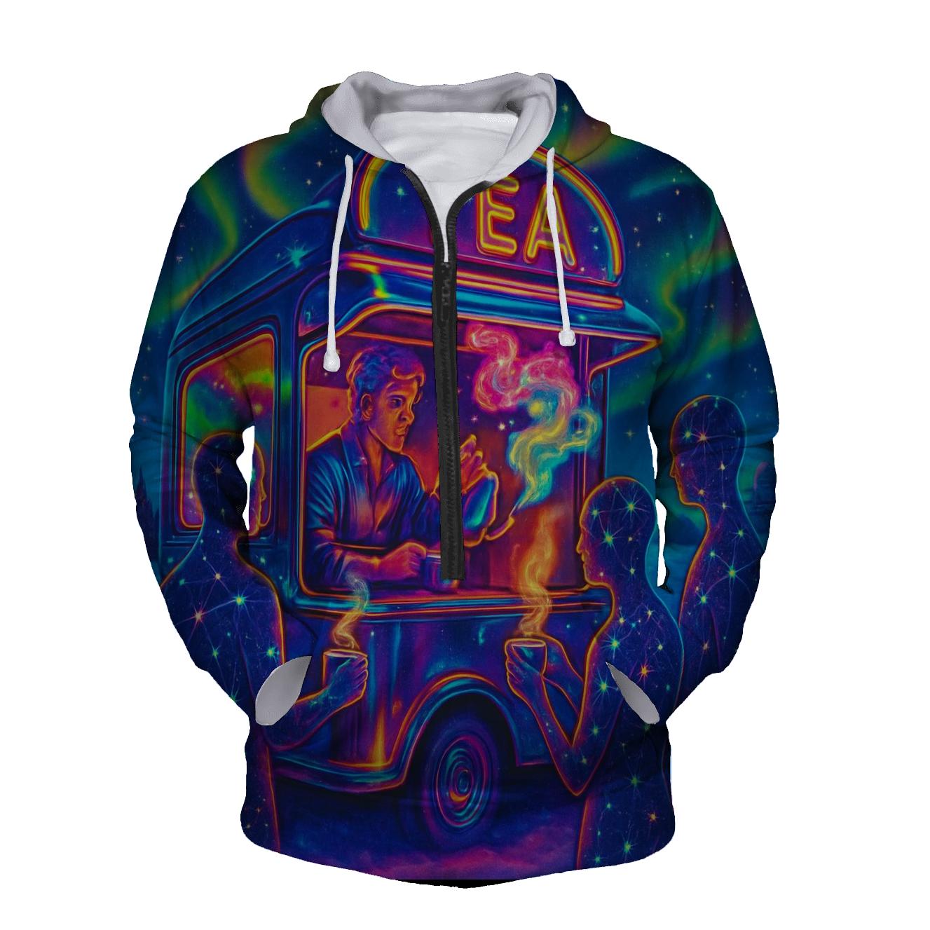 Aurora Tea Truck printed hoodies