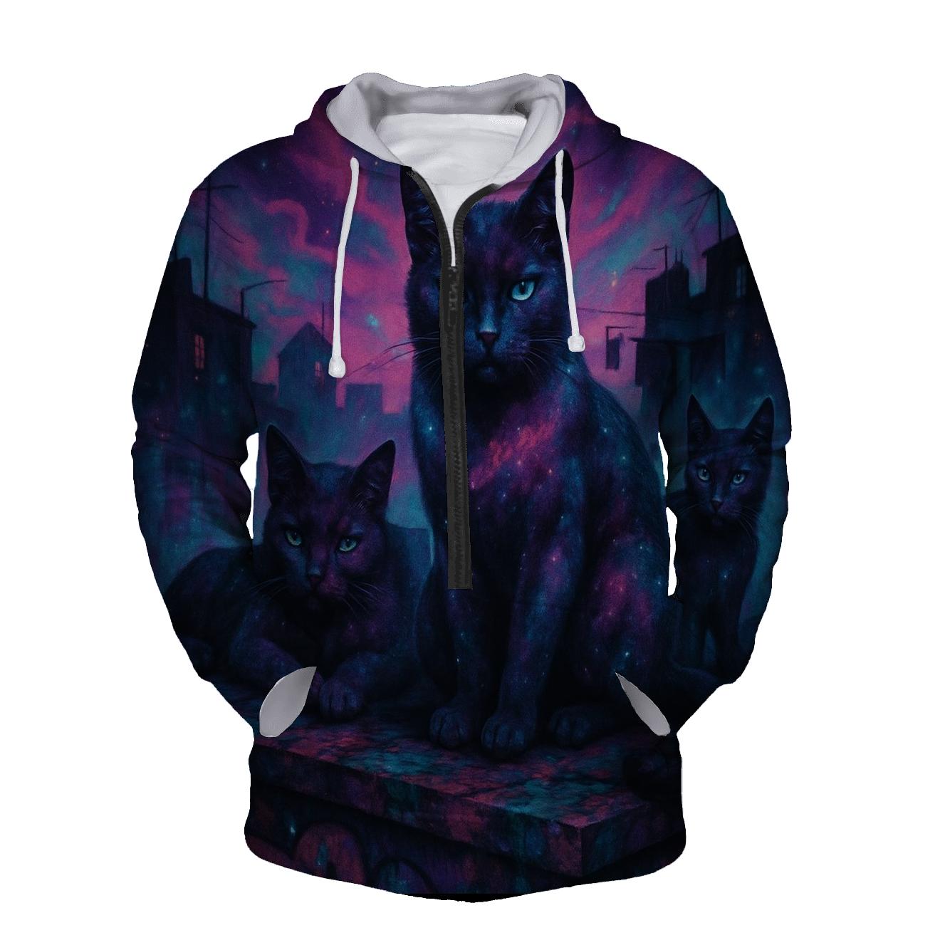 Nebula Street Cats hoodie styles
