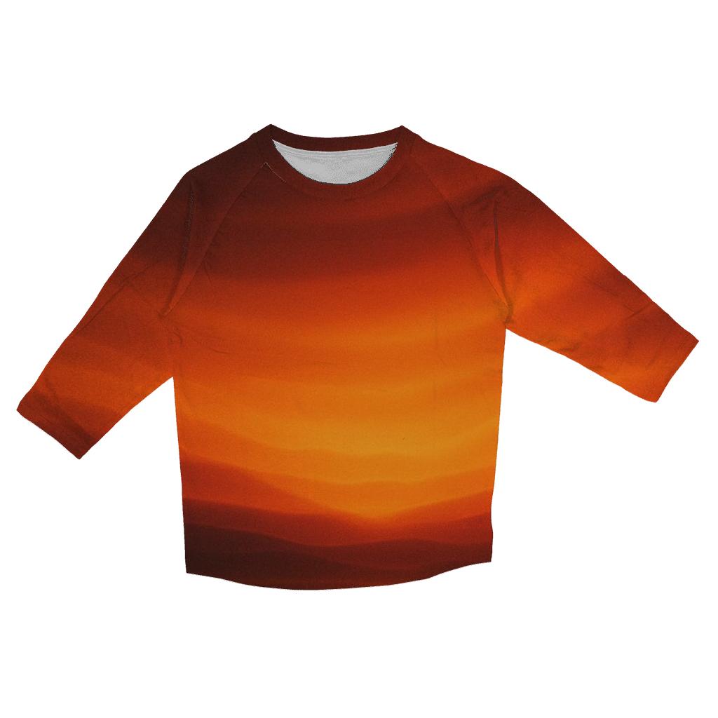 Molten Horizon Flow stylish quarter sleeve tops