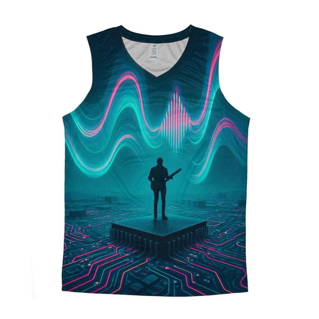 Aurora Circuit Muse graphic print tank tops