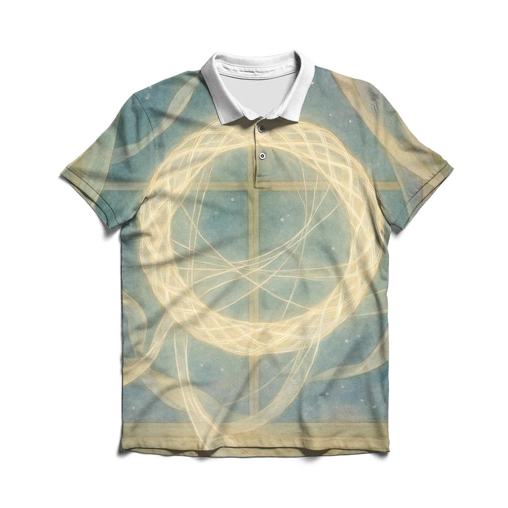 Celestial Loom embroidered polo tops
