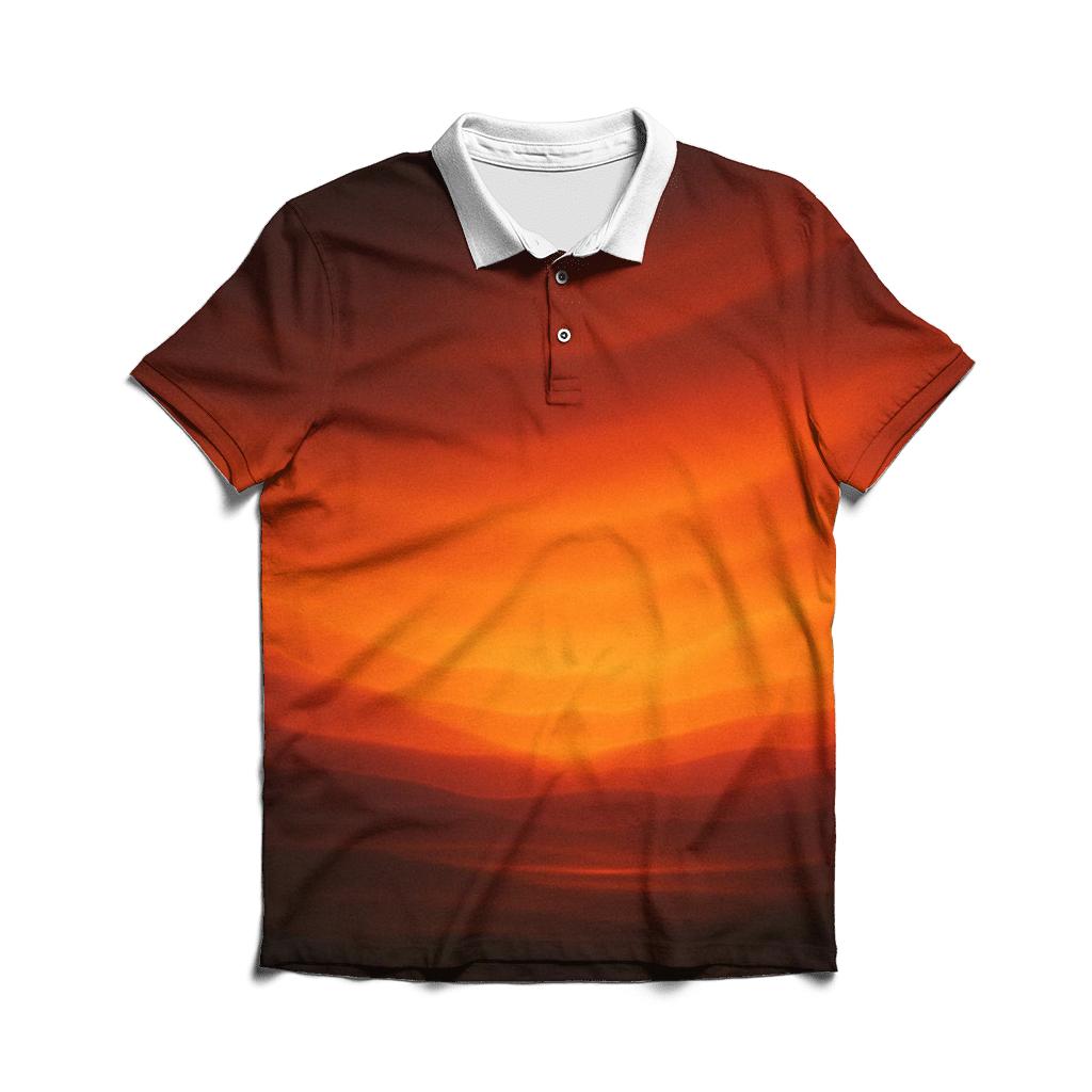 Molten Horizon Flow branded logo polo shirts