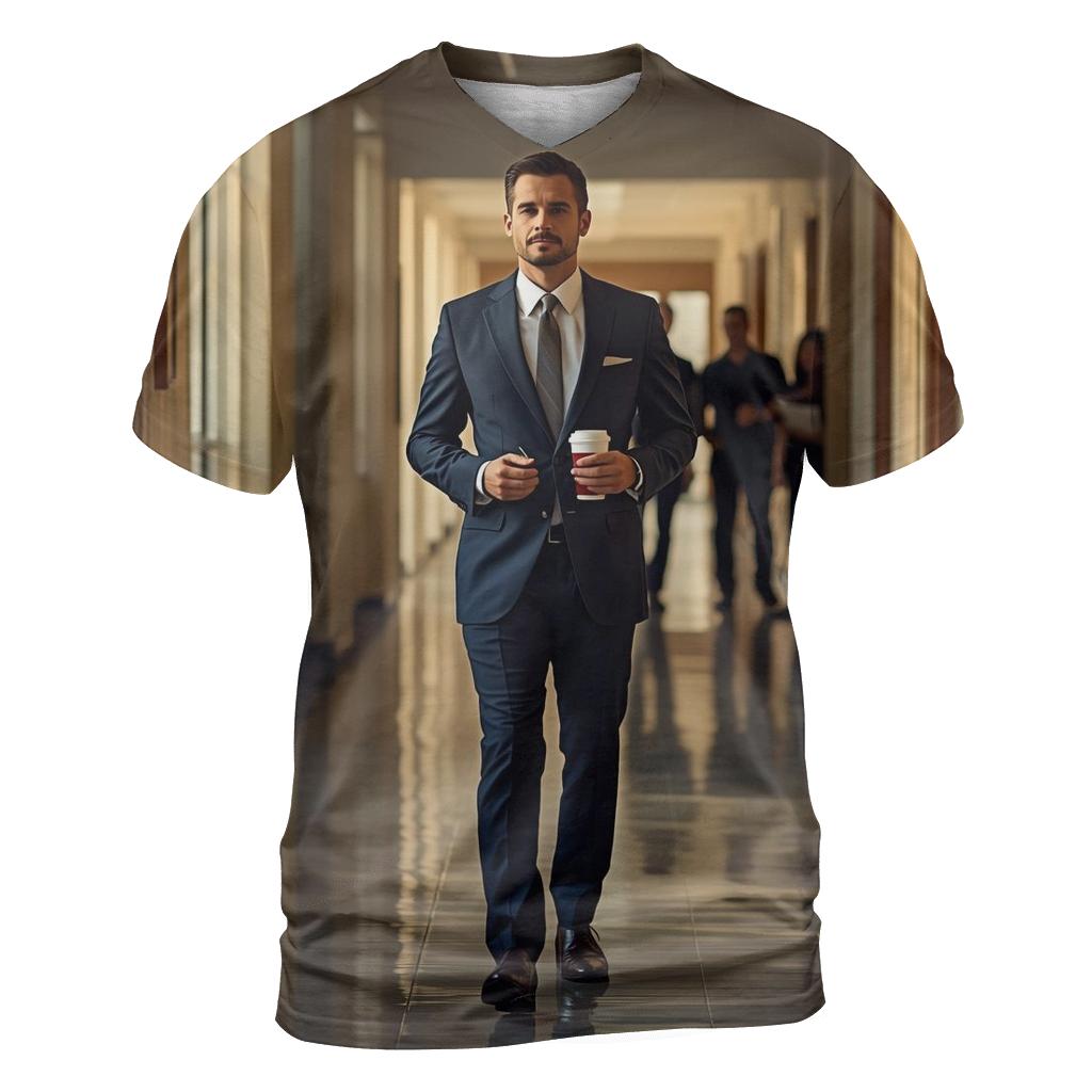 Lecture Corridor Reflection artistic all-over print tops