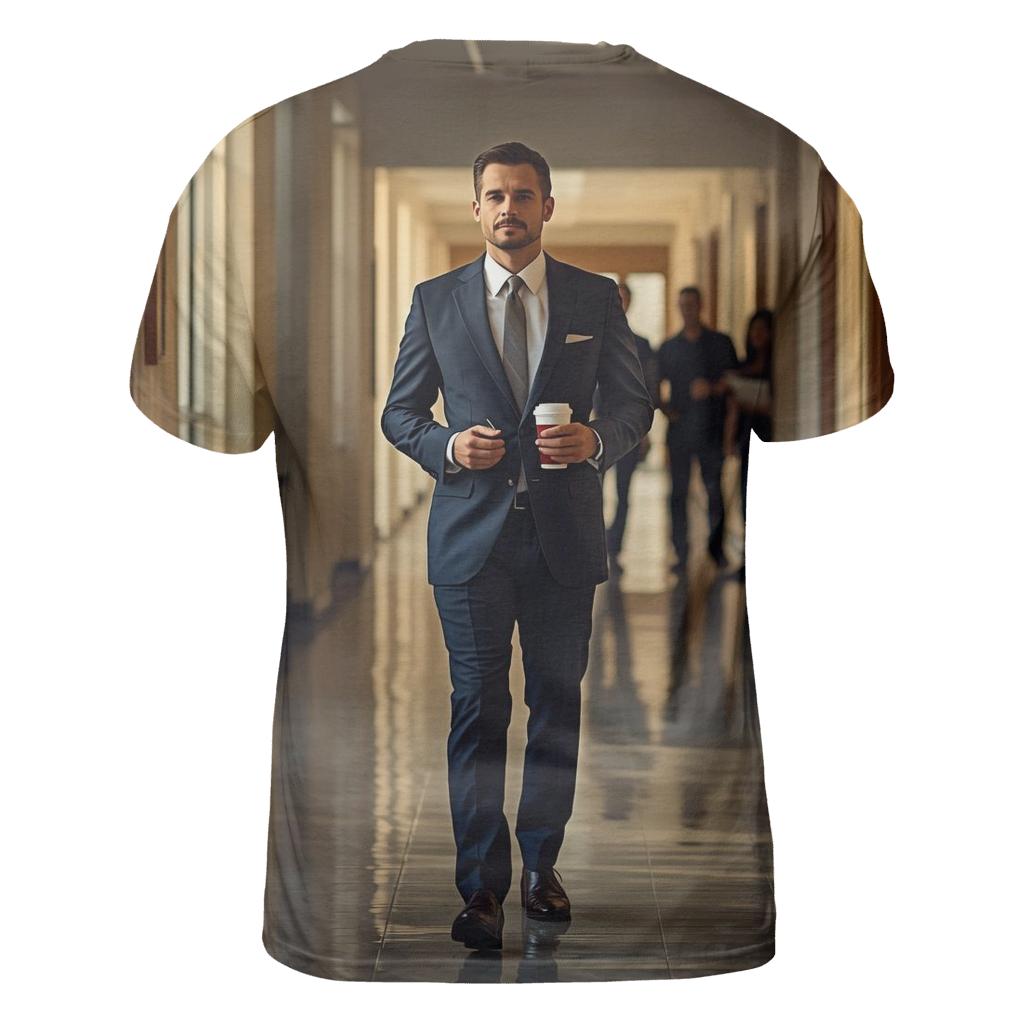 Lecture Corridor Reflection artistic all-over print tops