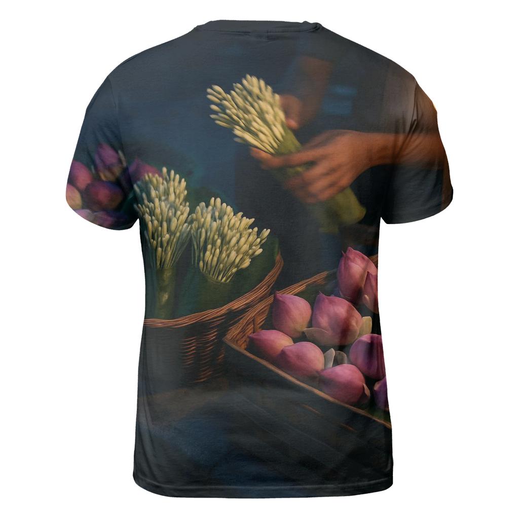 Midnight Lotus Market Bloom designer pattern shirts