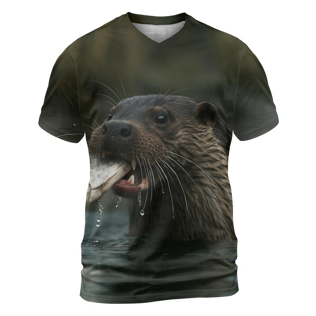 Estuary Surge Otter creative print fashion shirts