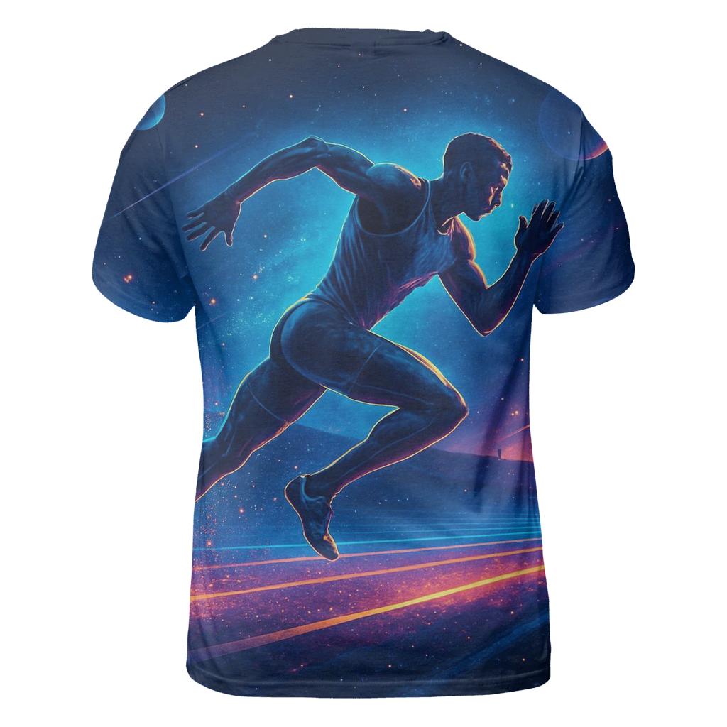 Nebula Sprint artistic all-over print tops
