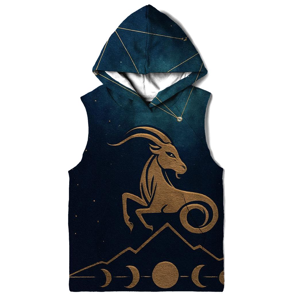 Capricorn Mountain Goat Nebula Map hoodie styles