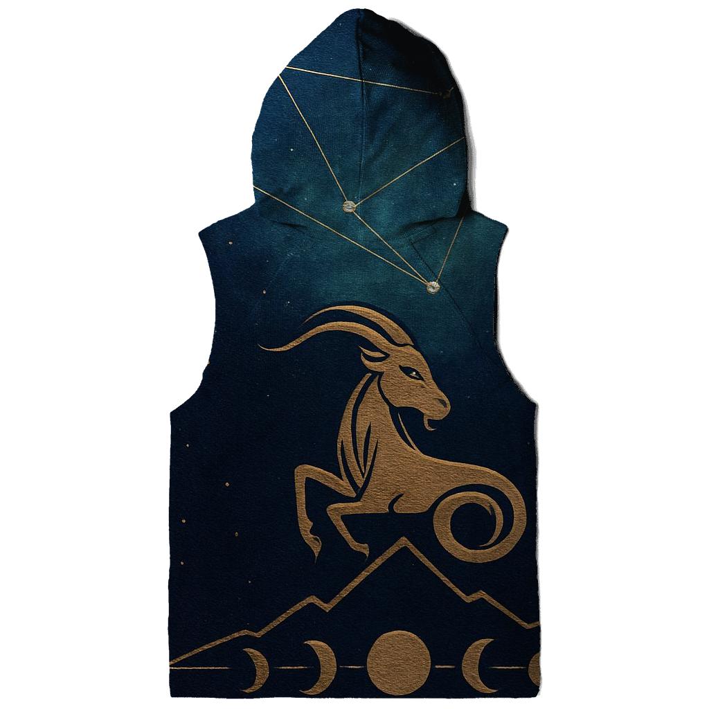 Capricorn Mountain Goat Nebula Map hoodie styles