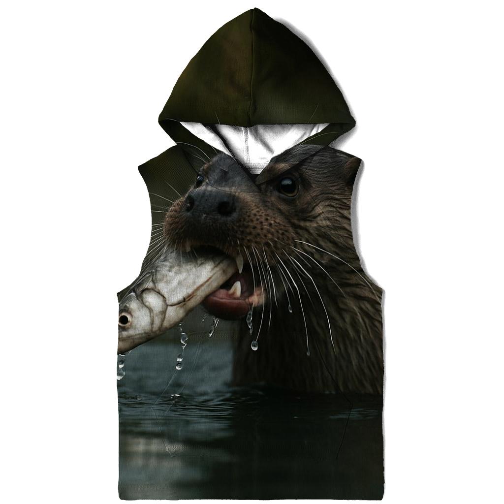 Estuary Surge Otter graphic hoodies