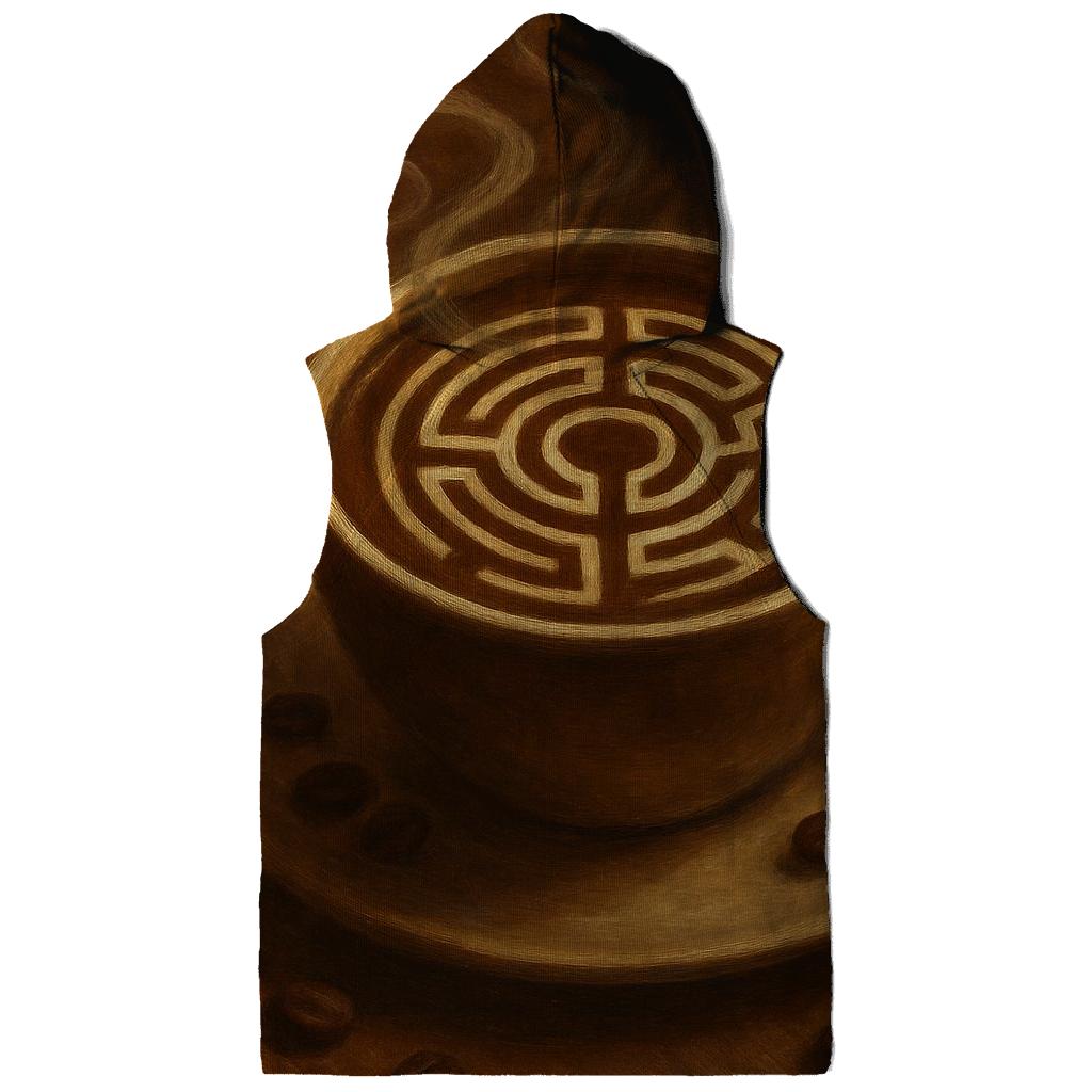 Latte Labyrinth embroidered hoodies