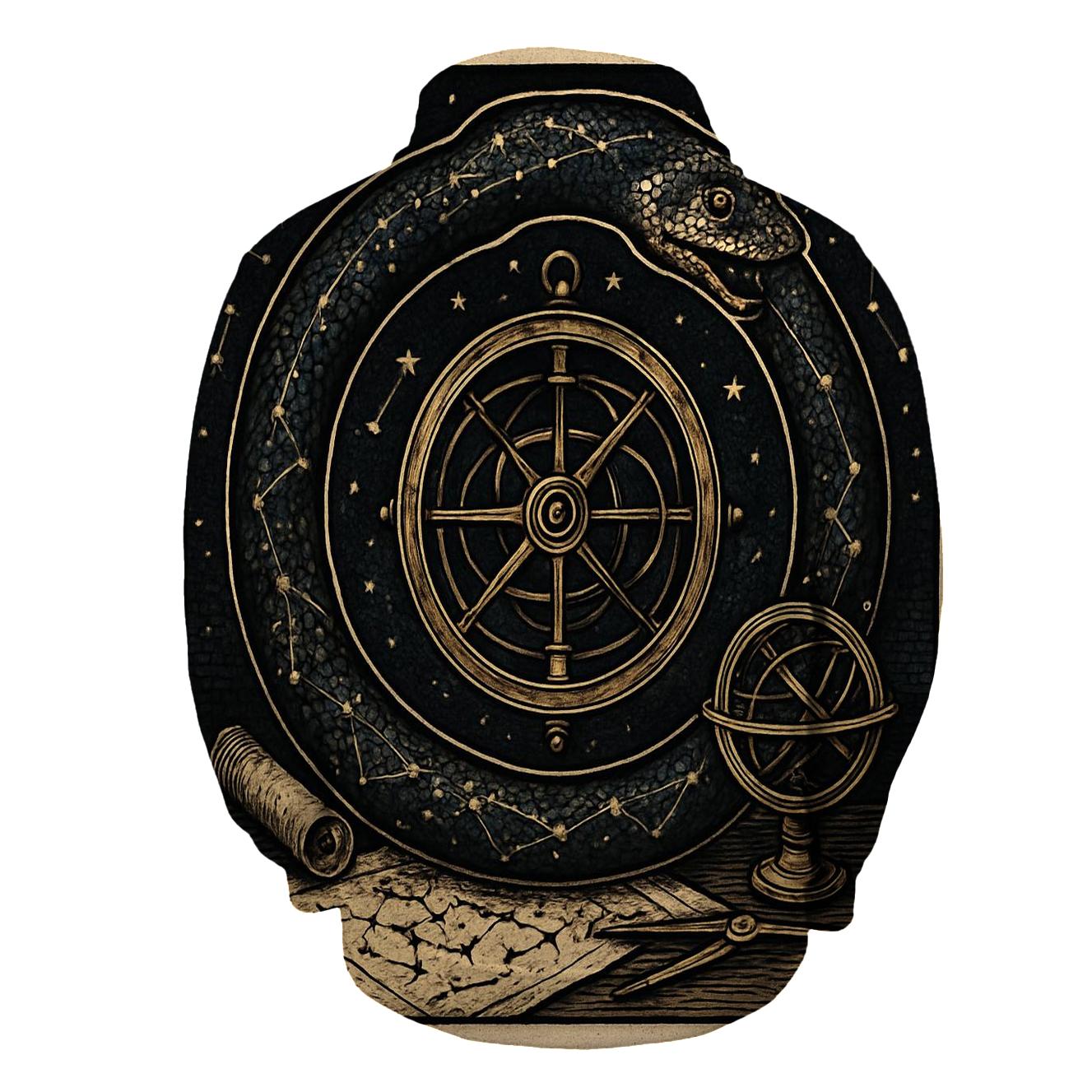 Celestial Ouroboros Cartographer premium hoodies