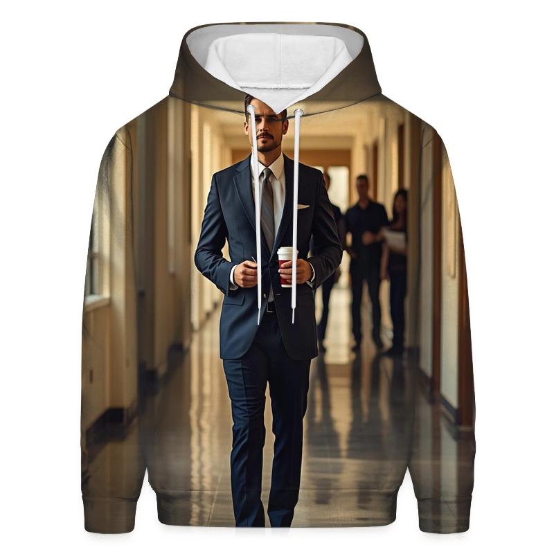Lecture Corridor Reflection zip-up hoodies