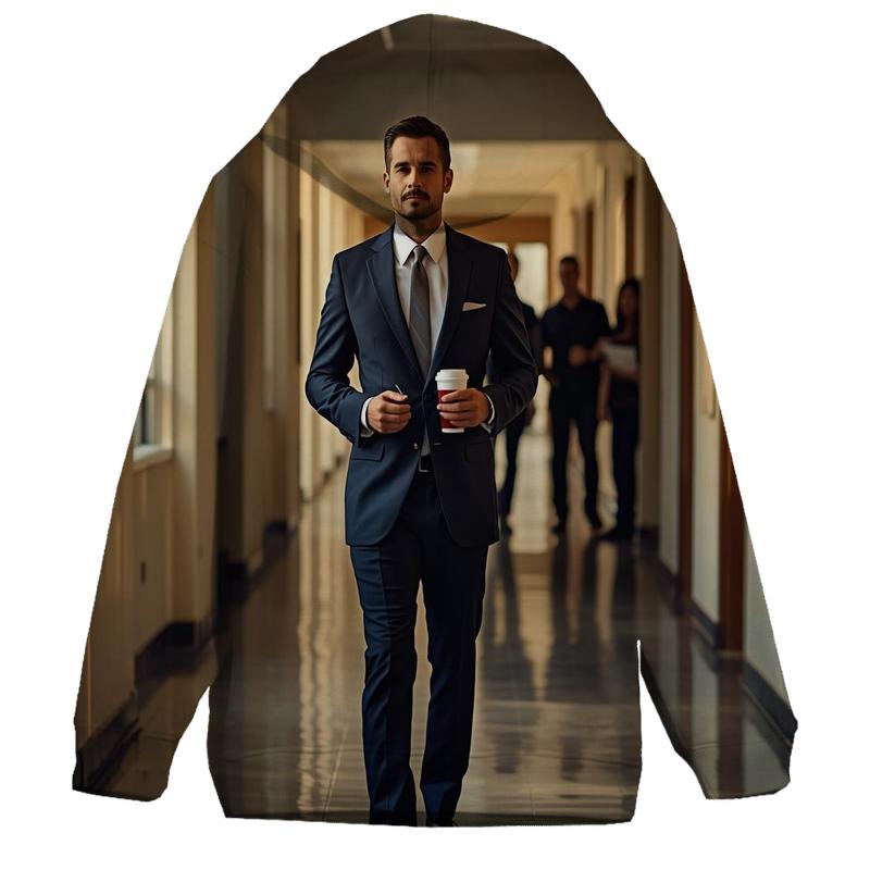 Lecture Corridor Reflection zip-up hoodies