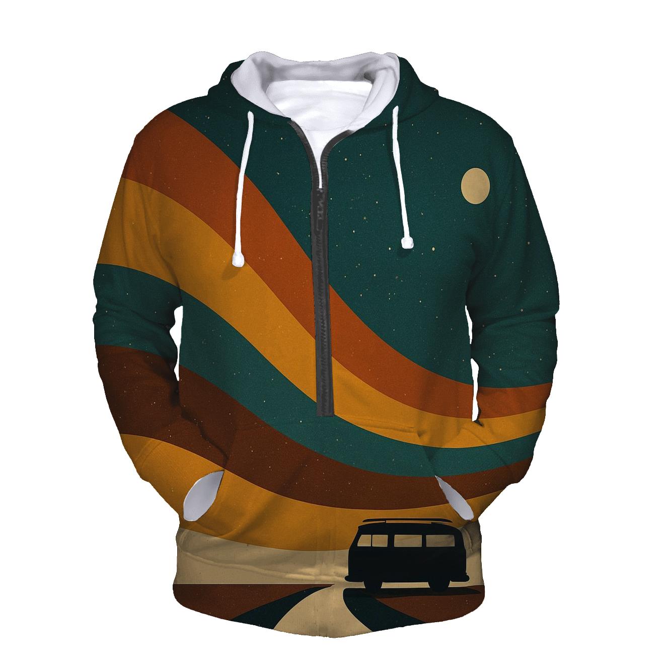 Starlit Groove Stripes heavyweight hoodies