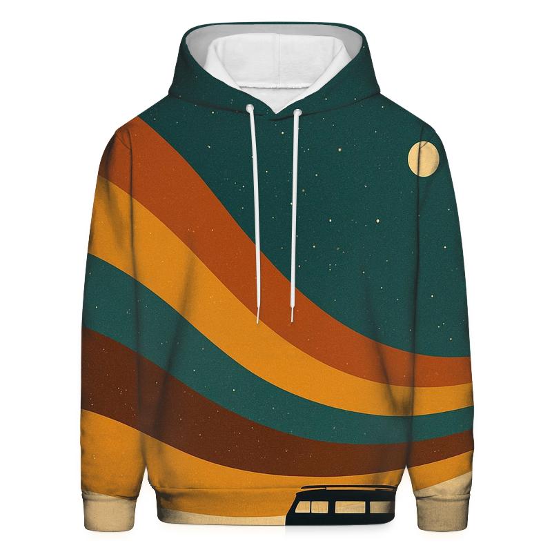 Starlit Groove Stripes graphic hoodies