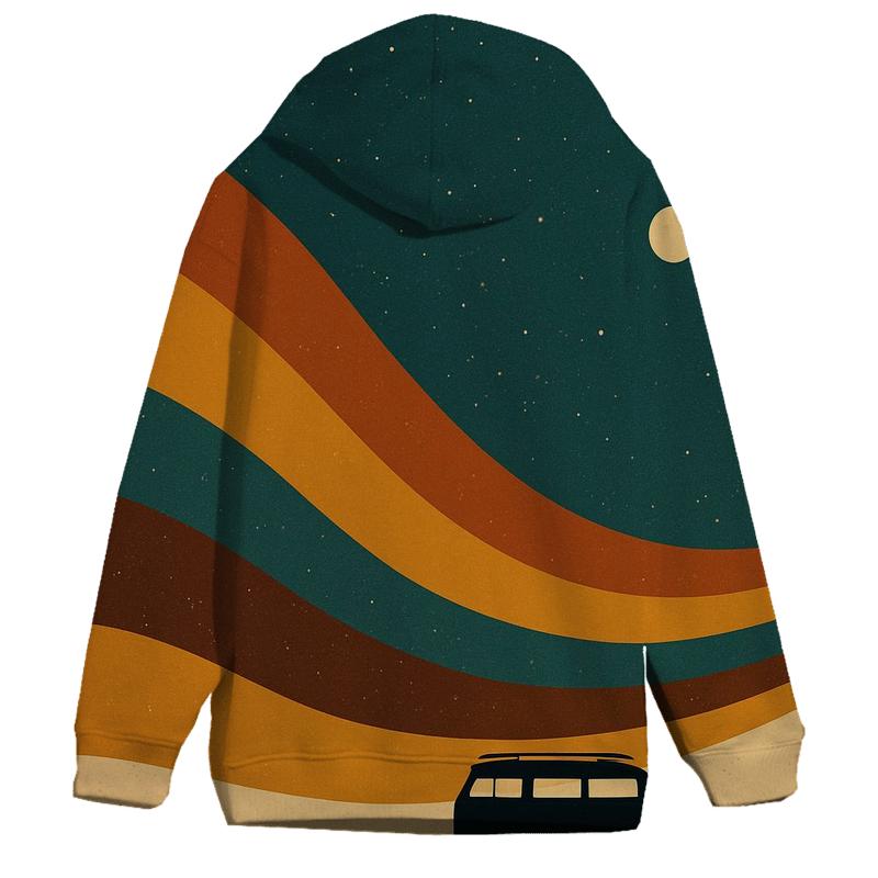 Starlit Groove Stripes graphic hoodies