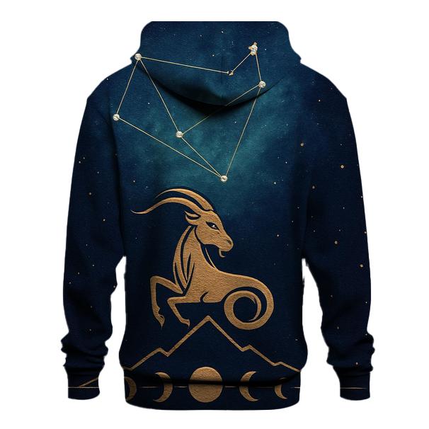 Capricorn Mountain Goat Nebula Map custom hoodies