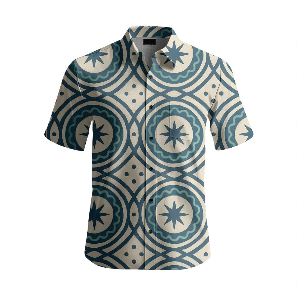 Celestial Medallion Trellis fashion embroidery shirts