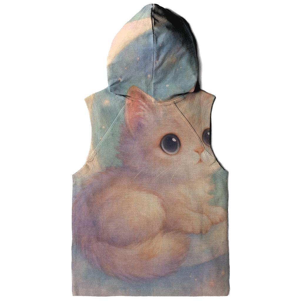 Moonlit Lavender Kitten hoodies fashion