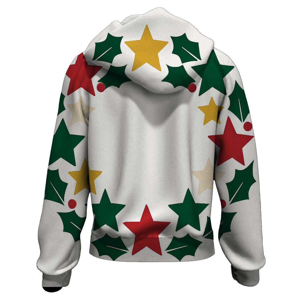 Wreath Of Stars And Holly hoodies fashion