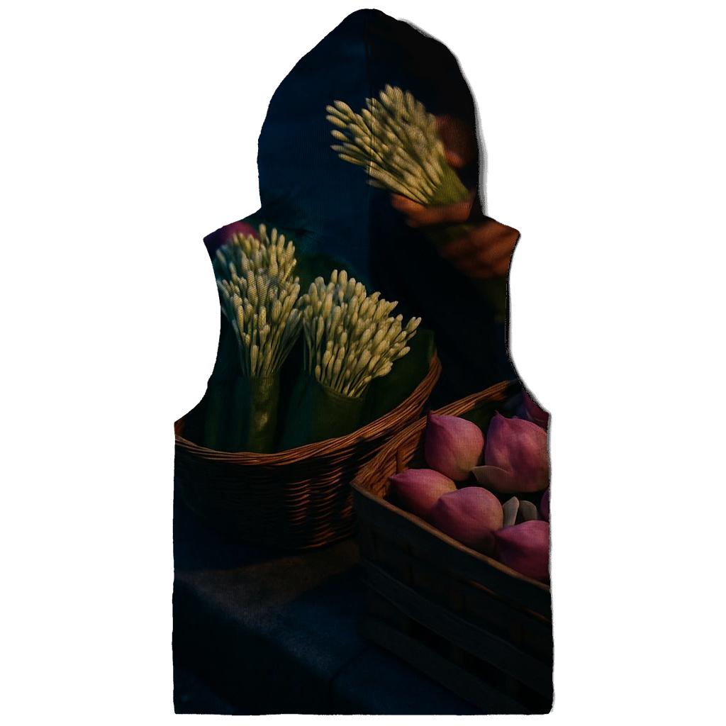 Midnight Lotus Market Bloom lightweight hoodies