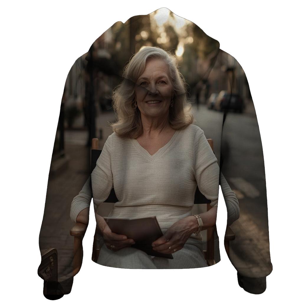 Polly Holliday On Set In Savannah custom hoodies