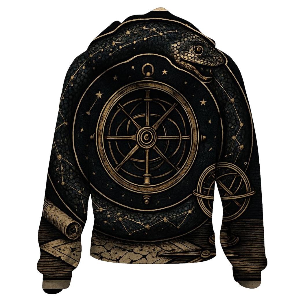 Celestial Ouroboros Cartographer custom hoodies