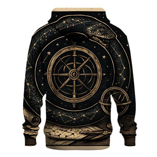 Celestial Ouroboros Cartographer pullover hoodies
