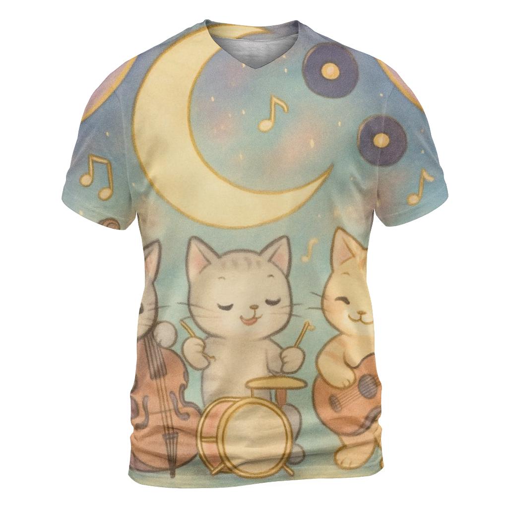 Celestial Jazz Lounge Kittens custom all-over print shirts