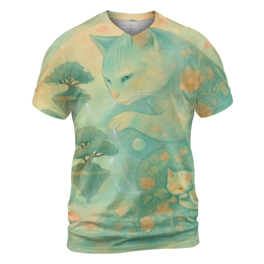 Dreamweaver Cat Of Floating Gardens designer pattern shirts