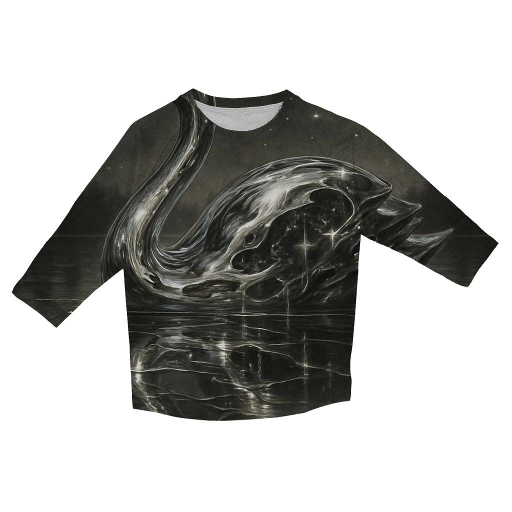 Random Mercury Swan casual three quarter sleeve shirts
