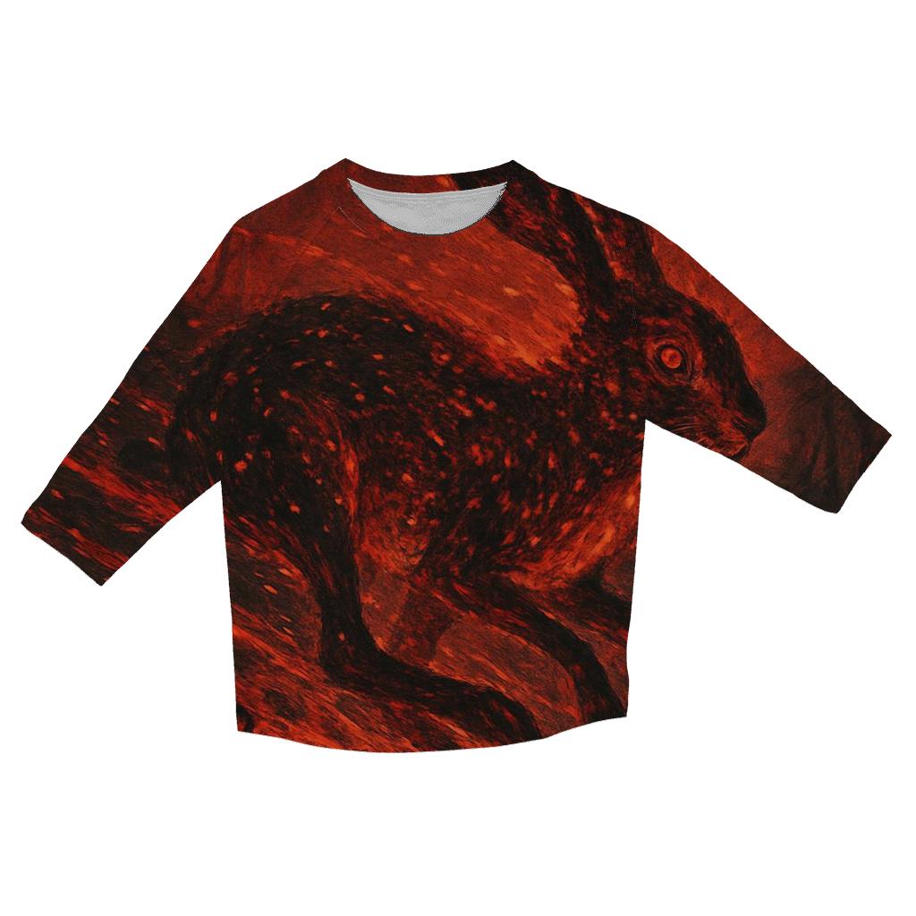Random Ember Hare custom 3/4 sleeve shirts