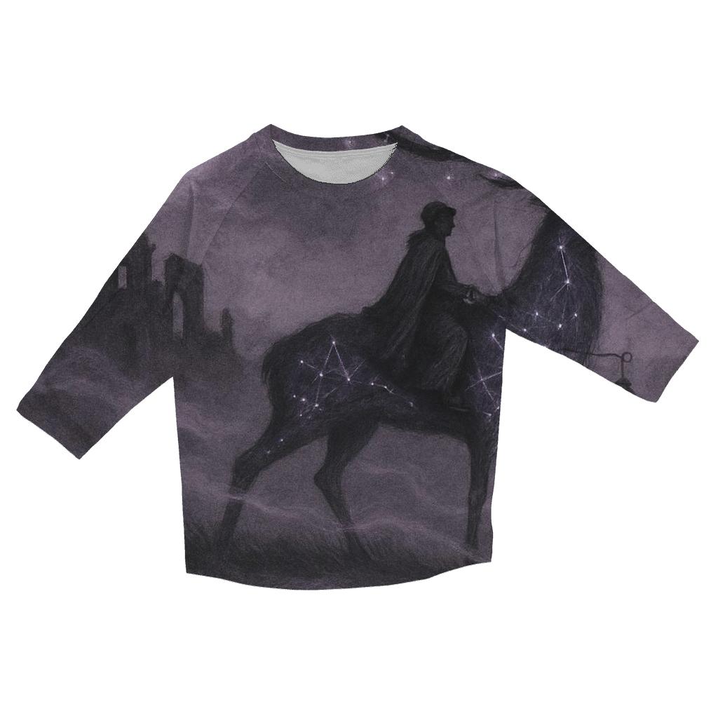 Random Phantom Lantern Rider designer 3/4 sleeve blouses