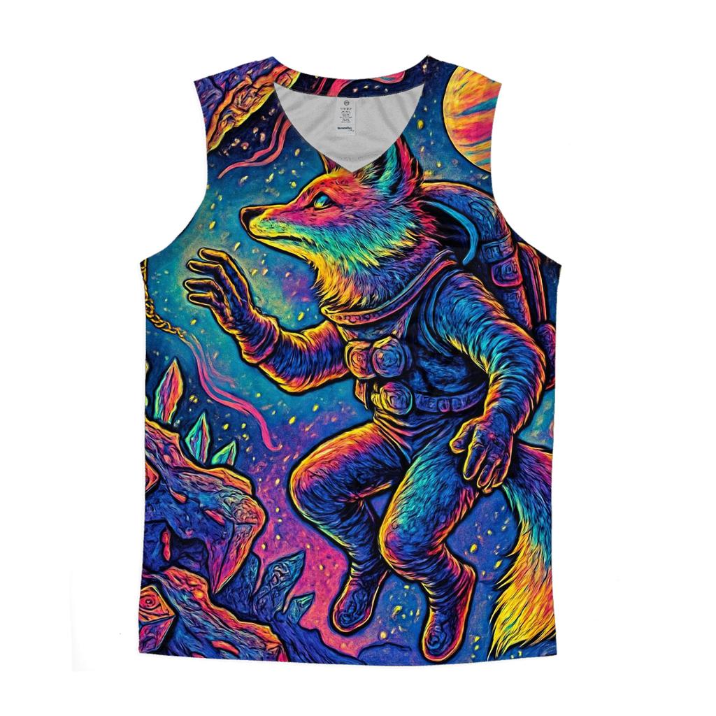 Random Nebula Voyager graphic print tank tops