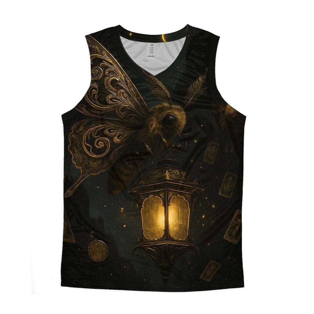 Random Gilded Moth Oracle trendy fitted tank tops