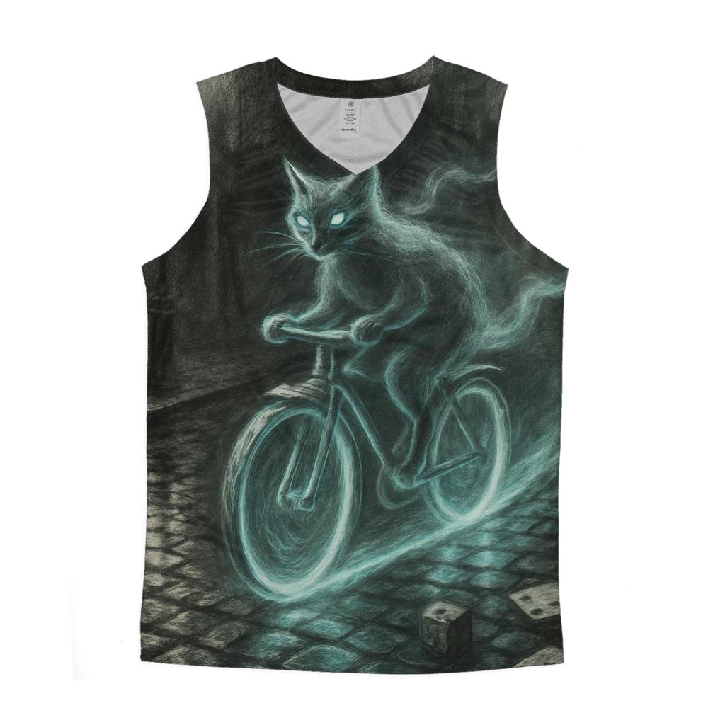 Random Phantom Bicycle trendy fitted tank tops