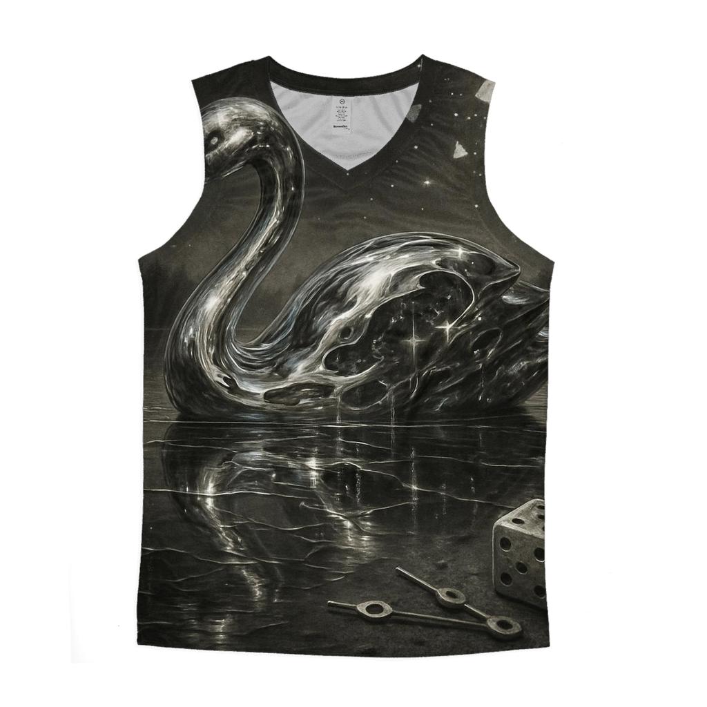 Random Mercury Swan graphic print tank tops