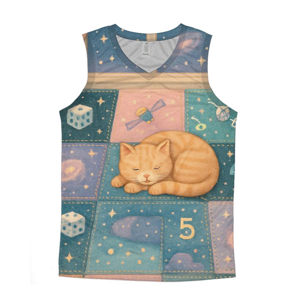 Random Stitched Cosmos cotton sleeveless tops