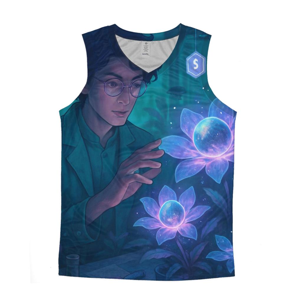 Random Holographic Botanist personalized athletic tanks