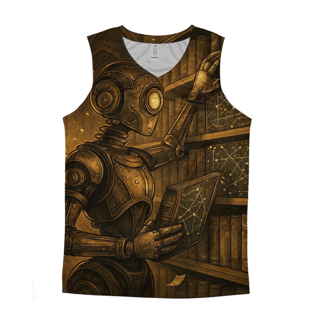 Random Clockwork Librarian sports performance tank tops