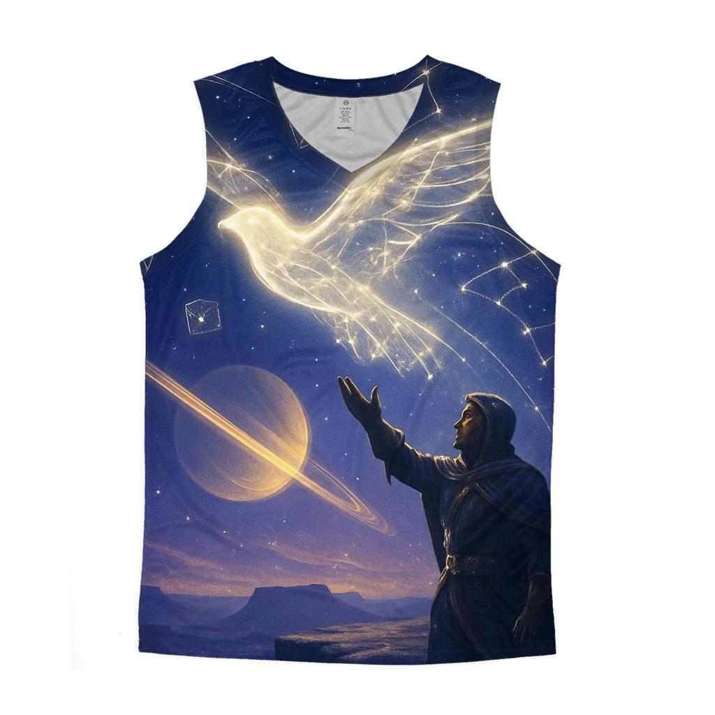 Random Photon Falconer cotton sleeveless tops