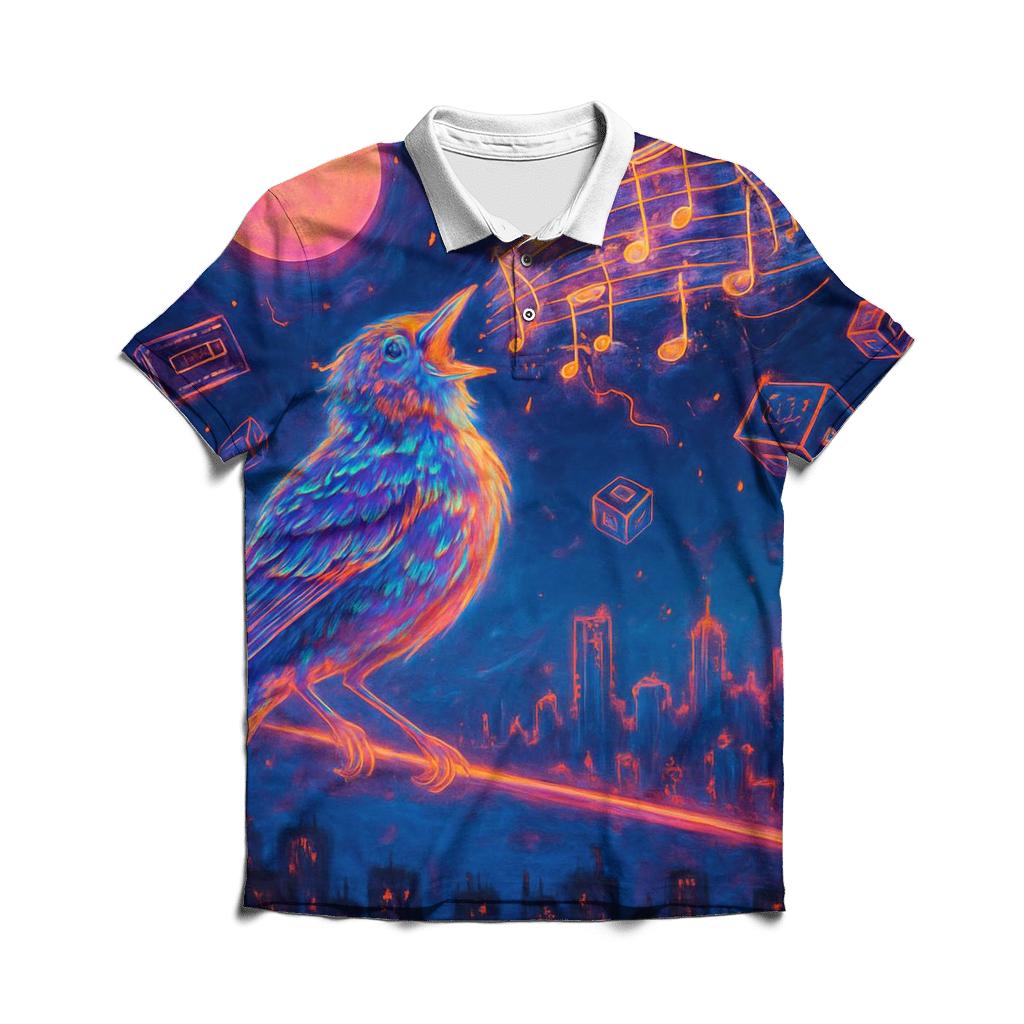 Random Whispering Skylark designer slim fit polos